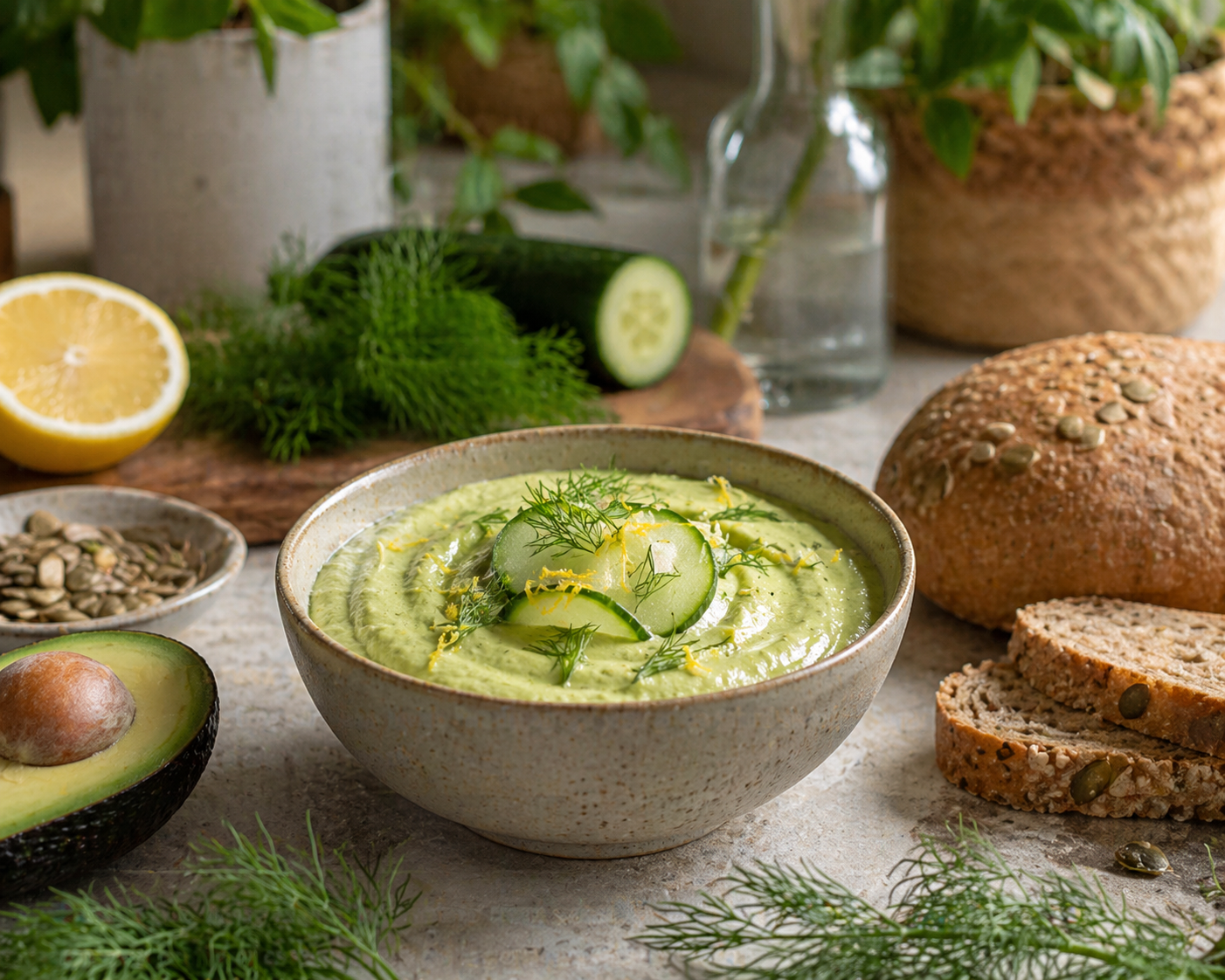 Seda Verde — Crema de Palta y Pepino VS22
